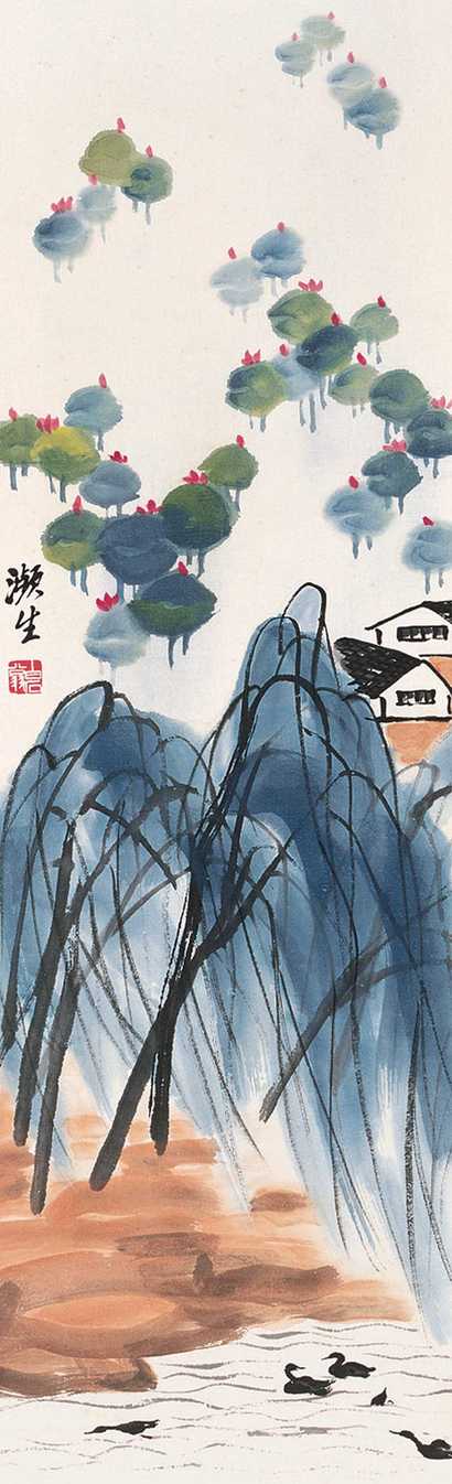 齐白石（款） 山水 立轴